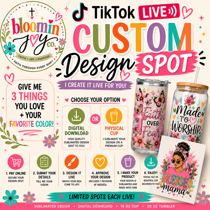 TikTok LIVE Custom Design Spot